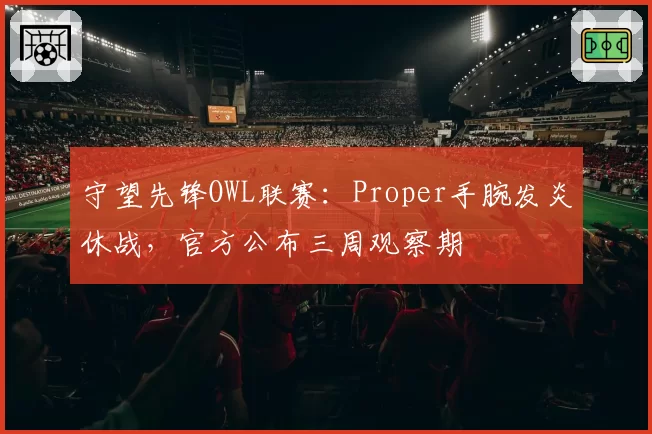 守望先锋OWL联赛:Proper手腕发炎休战,官方公布三周观察期